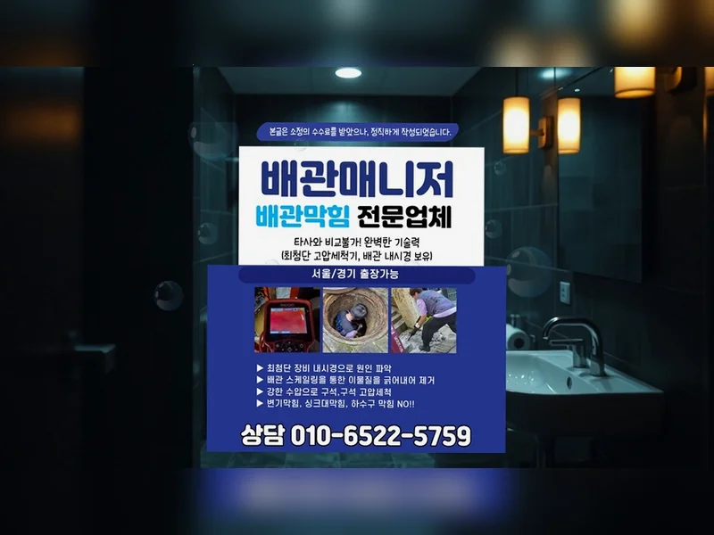 송파 문정동 배관막힘 방문 상담  현장 실측 3