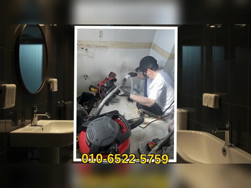 안성 보개면 하수구 역류 차단 공사  현장 실측 4