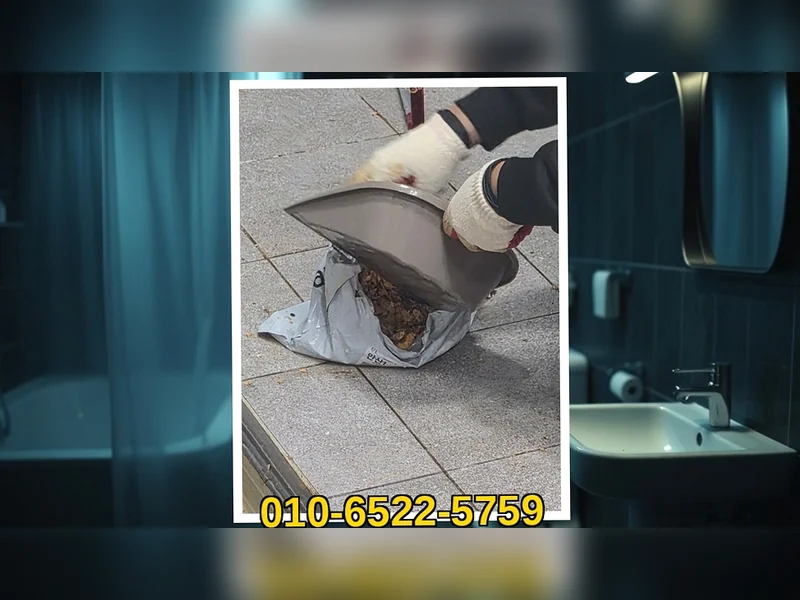 안성 일죽면 근처 배관막힘 뚫는곳  현장 실측 7